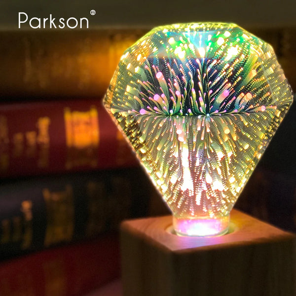 Vintage 3D Fireworks LED Bulb – Colorful Decorative Lighting