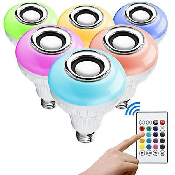 RGB LED Bluetooth Speaker Bulb – Multi-Color Light & Music Playback