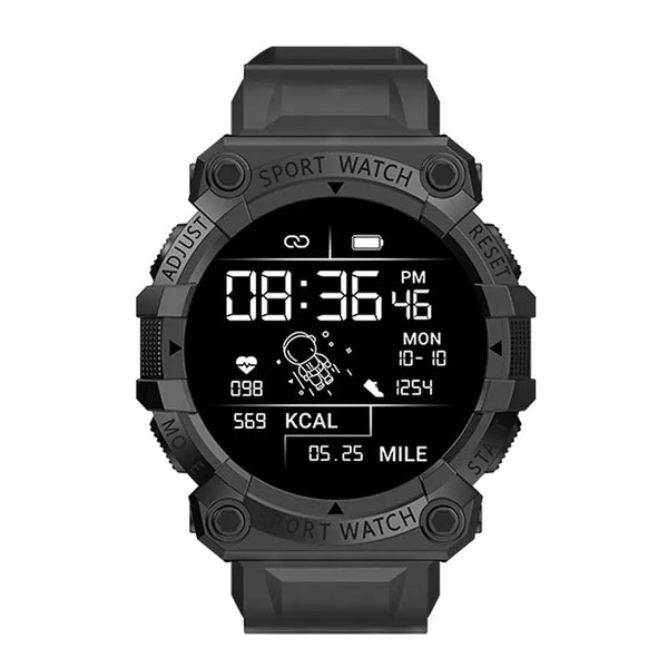 Black Smart Sports Watch – FD68S Fitness Tracker