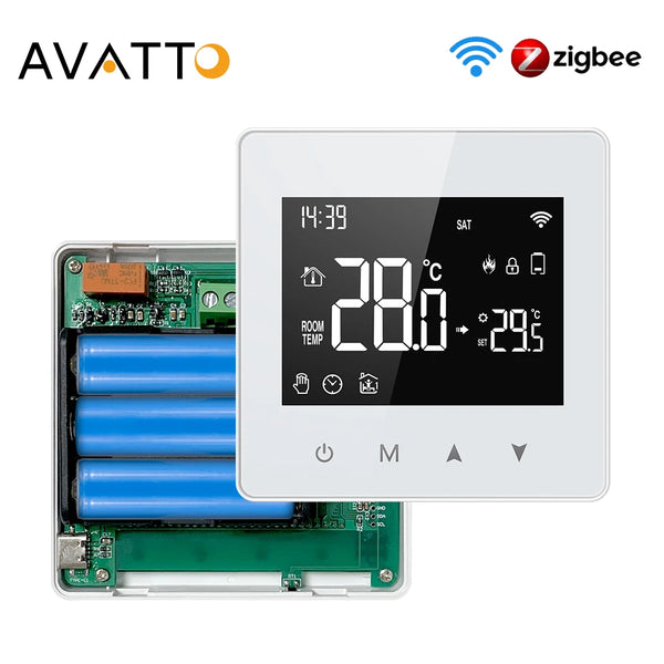 AVATTO Tuya Smart Thermostat – WiFi/Zigbee Temperature Controller