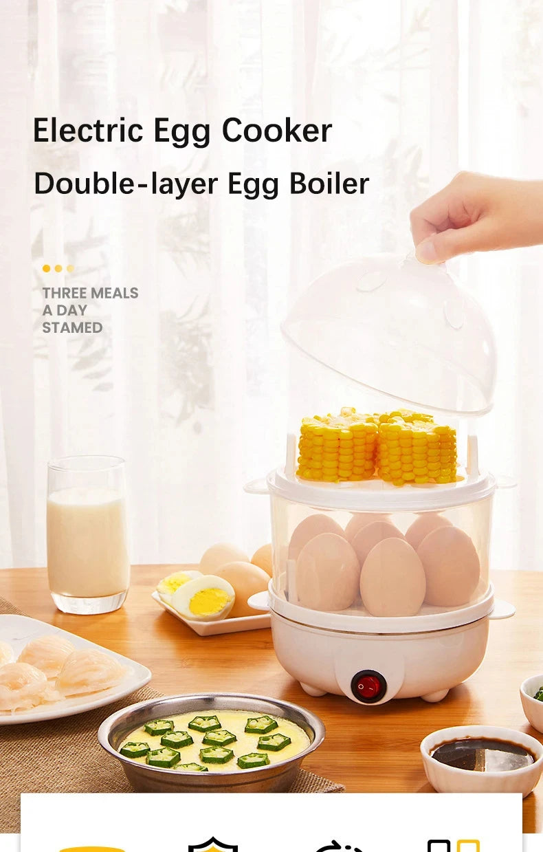 Multifunction Electric Egg Cooker & Steamer