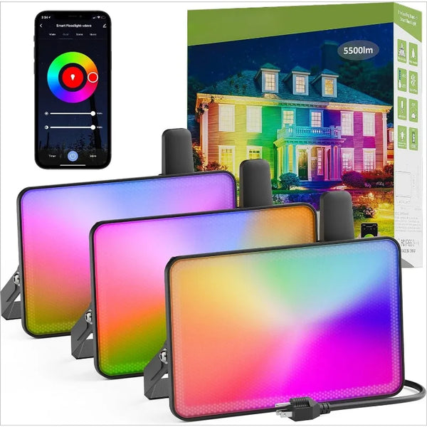 Smart RGB Flood Lights Outdoor 60W Group