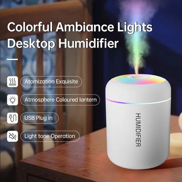Mini USB Air Humidifier – 180ml Aromatherapy Diffuser