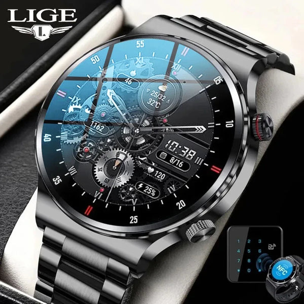 LIGE 2023 Smartwatch – ECG+PPG, AMOLED Display & Bluetooth Calling