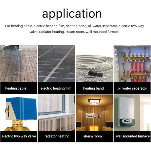 Programmable Smart Thermostat with Digital Touch Control