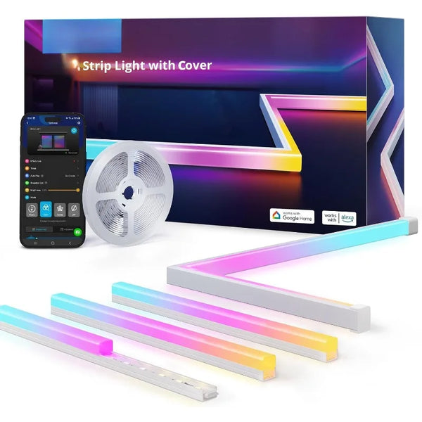 RGBIC LED Strip Lights with Covers