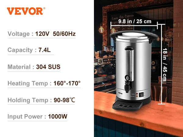 VEVOR Commercial Coffee Urn 50 Cups