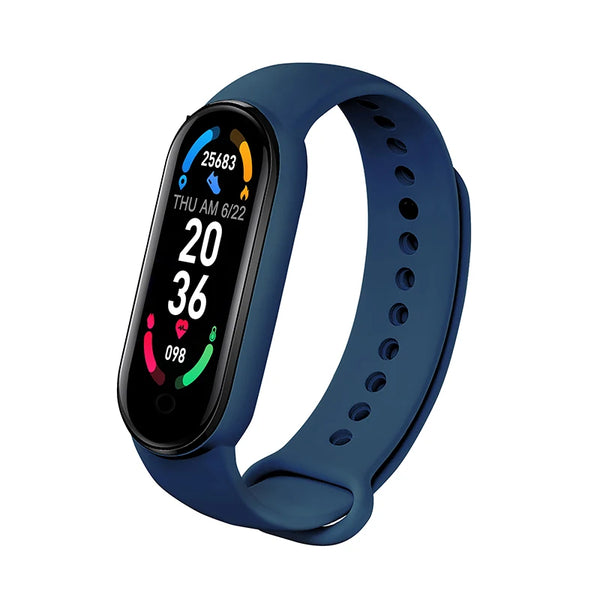M6 Smartwatch – Fitness Tracker with Heart Rate & Blood Pressure Monitor