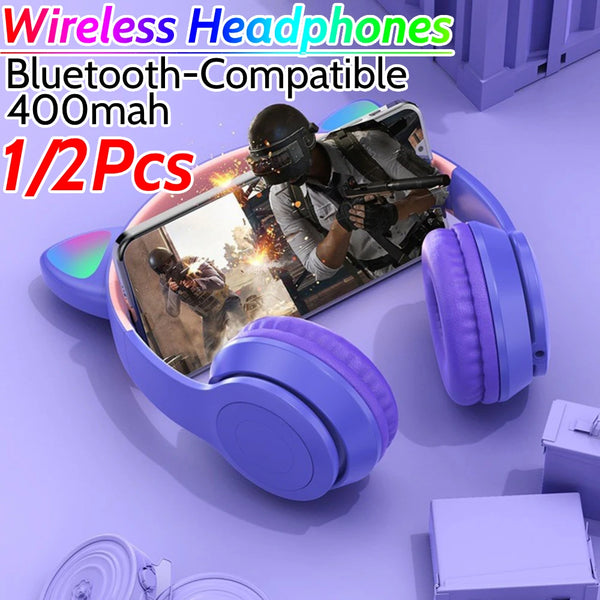 Glow Light Wireless Over-Ear Headphones