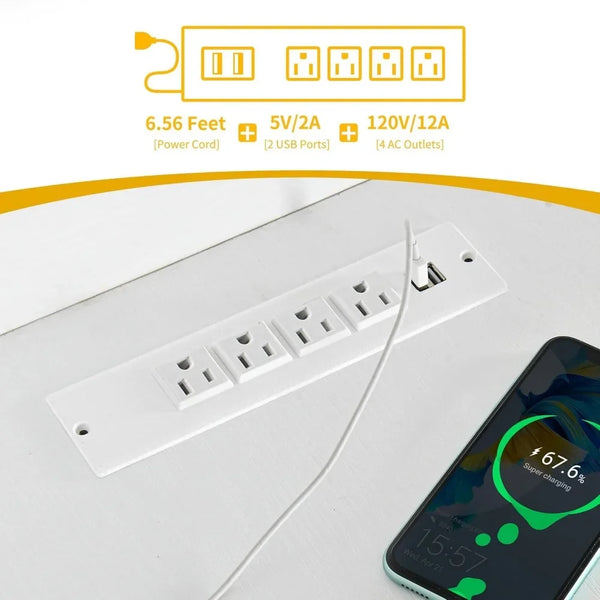 55" L-Shaped Corner Computer Desk with Drawers & Bookshelf