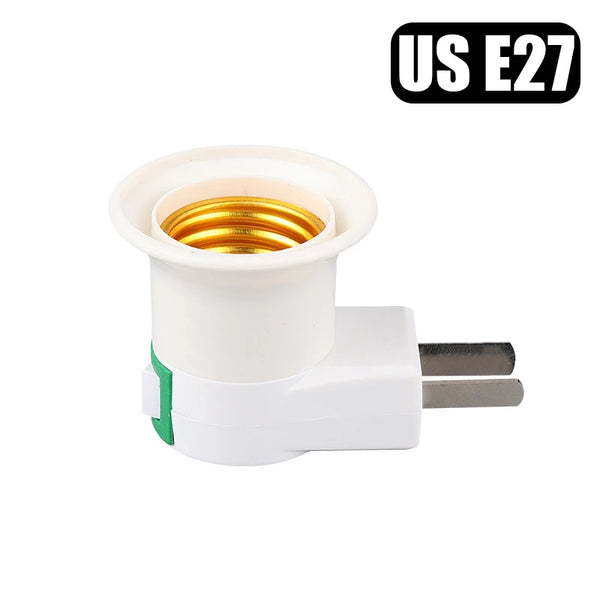 E27 Plug-in Rotary Lamp Holder – Socket Converter with Switch