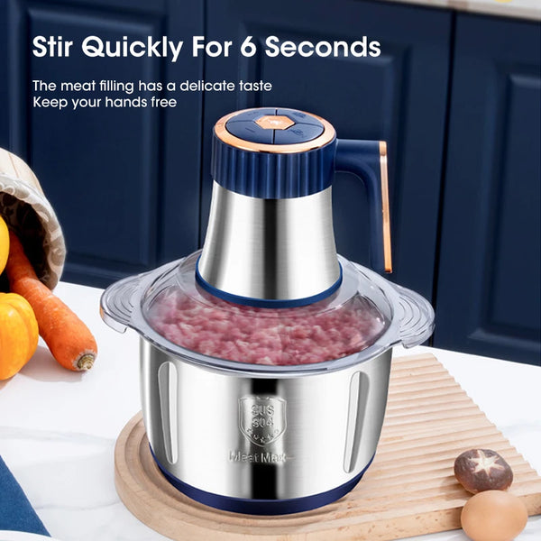 5L Electric Meat Grinder – Stainless Steel Multifunctional Kitchen Machine