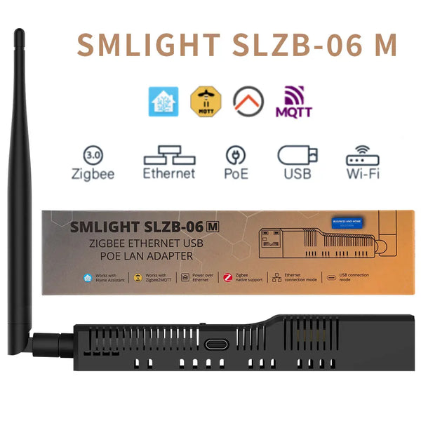 SMLIGHT SLZB-06 Zigbee 3.0 Adapter – Ethernet, USB, WiFi & PoE Support